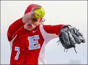 Eastwood High School pitcher Ashley Hitchcock was dominant during the Eagles' trip to Florida, posting a 5-0 record.