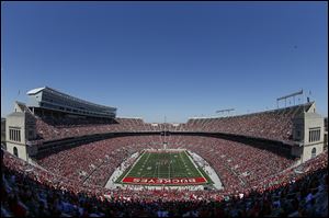 Ohio Stadium will be without about 18,000 seats on Saturday due to construction work on the B and C decks.
