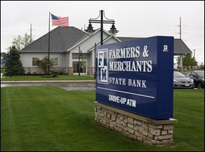 The Farmers & Merchants Bank at 7001 Lighthouse Way in Perrysburg.