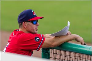 New Mud Hens manager Doug Mientkiewicz, a Toledo native, spent last year with the Fort Myers Miracle.