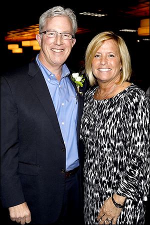 The guest of honor Mike Hart and his wife Kelly attended the Press Club of Toledo's Ribs and Roast Thursday, February 1, 2018, at The Premier in Toledo. 