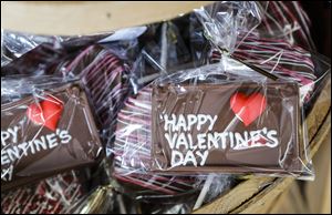 Chocolate for sale at Maumee Valley Chocolate and Candy in Maumee on Wednesday.