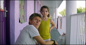 Willem Dafoe and Brooklynn Prince in a scene from 'The Florida Project.'  