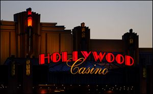 Hollywood Casino Toledo posted a slight rise in gambling revenues in February.