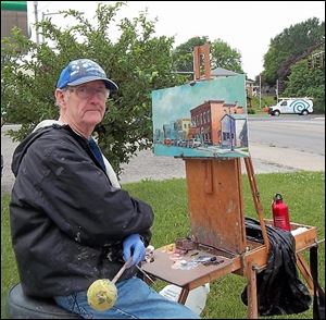 The Jim White Memorial Paint Out in Waterville honors local artist Jim White, shown in 2015. He died in 2017.