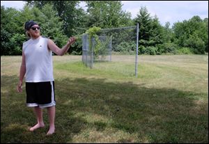 Zach Stutz, who lives across the street from the former Fall-Meyer Elementary School, which is now a baseball field at 1800 Krieger Dr. in Toledo, talks about how he's happy it might be an organized baseball field.