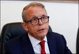 Ohio Attorney General Mike DeWine meets with The Blade editorial board Tuesday, October 9, 2018.